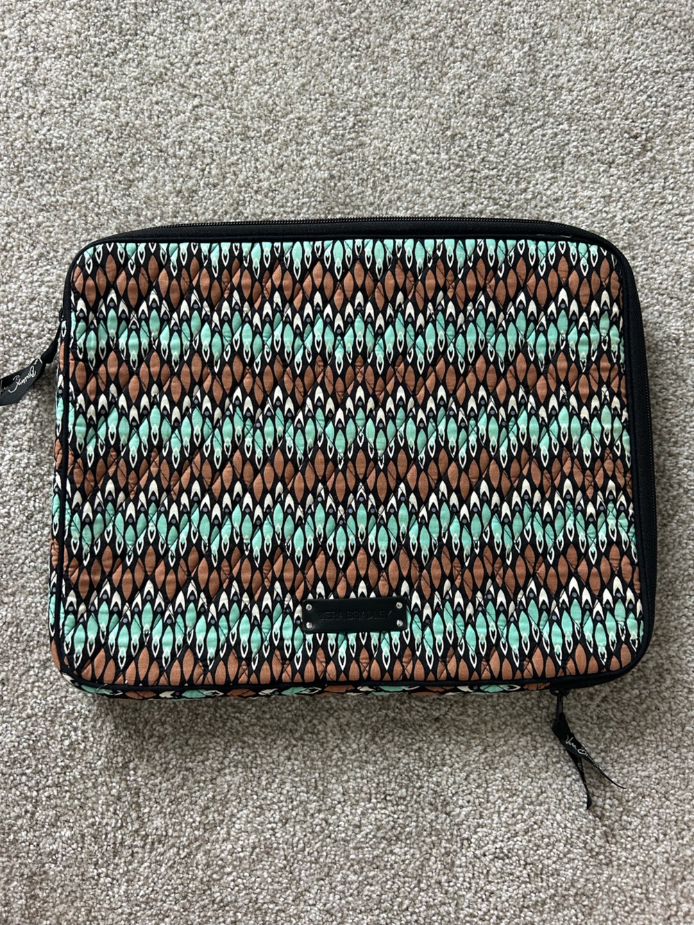 Vera Bradley Sierra Stream Quilted Laptop Sleeve